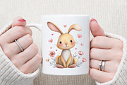 Cute Boho Pink Bunny Clipart, an Illustration by Sublimation Artist (Thumbnail 5 of 6)