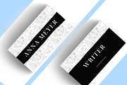 Modern Black And White Business Card, a Business Card Template by cadinera (Thumbnail 3 of 5)