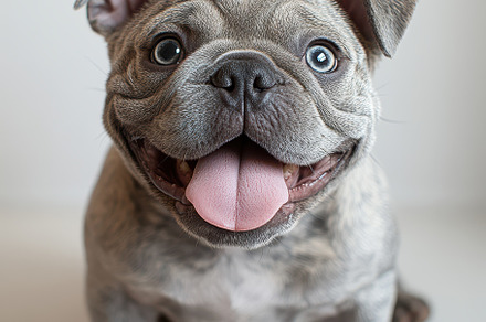 Adorable French Bulldog Puppy Happy, an Animal Photo by Pixeness