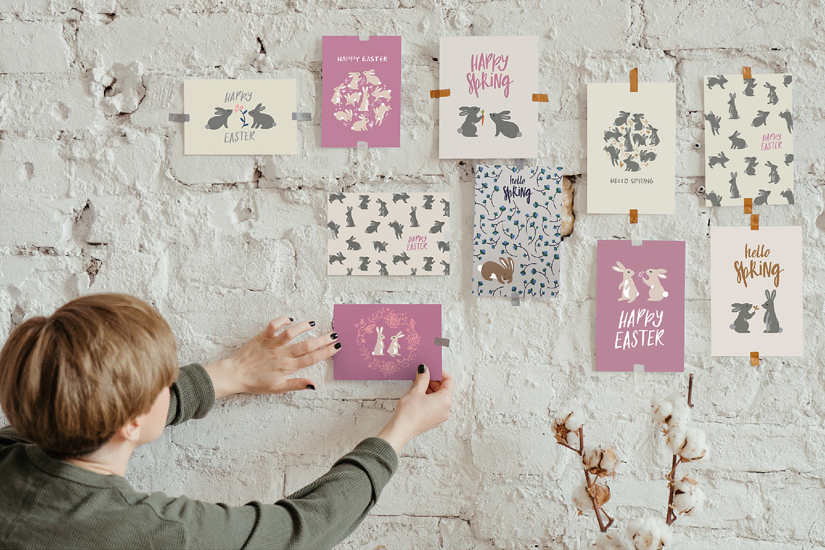 Easter Rabbits Collection, a Pattern Graphic by Briddy (Photo 3 of 8)