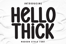 Hello Thick | Script Font