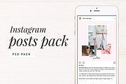 Instagram Posts Pack, a Social Media Template by AdoredDesigns.com (Thumbnail 1 of 5)
