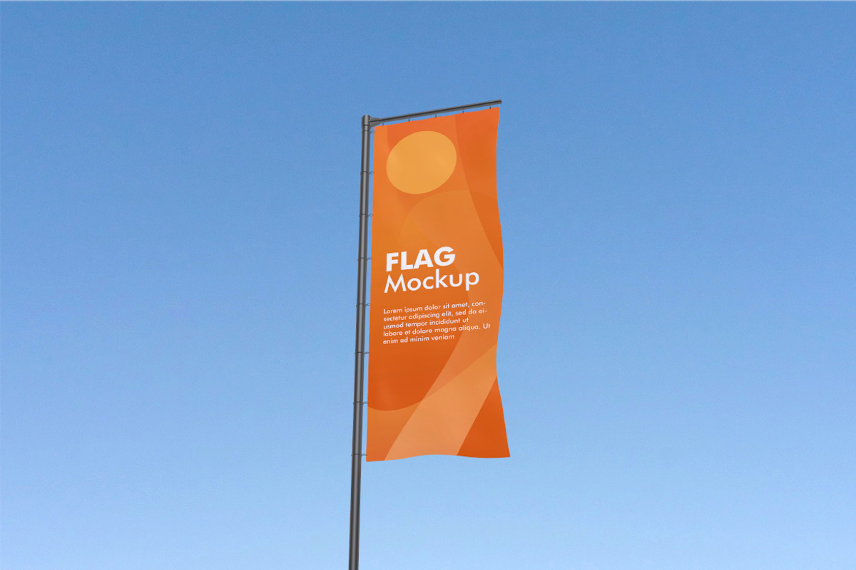Flag Mockup Bundle Set, an Advertising Mockup by Rielismee (Photo 5 of 5)