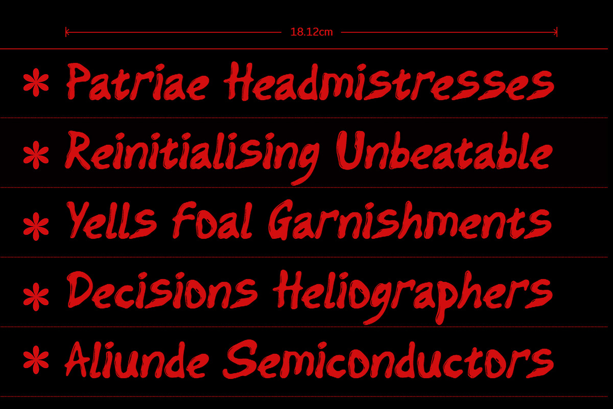 Cuffs Distressed Noise Display Font, a Handwritten Font by dansdesign (Photo 2 of 9)