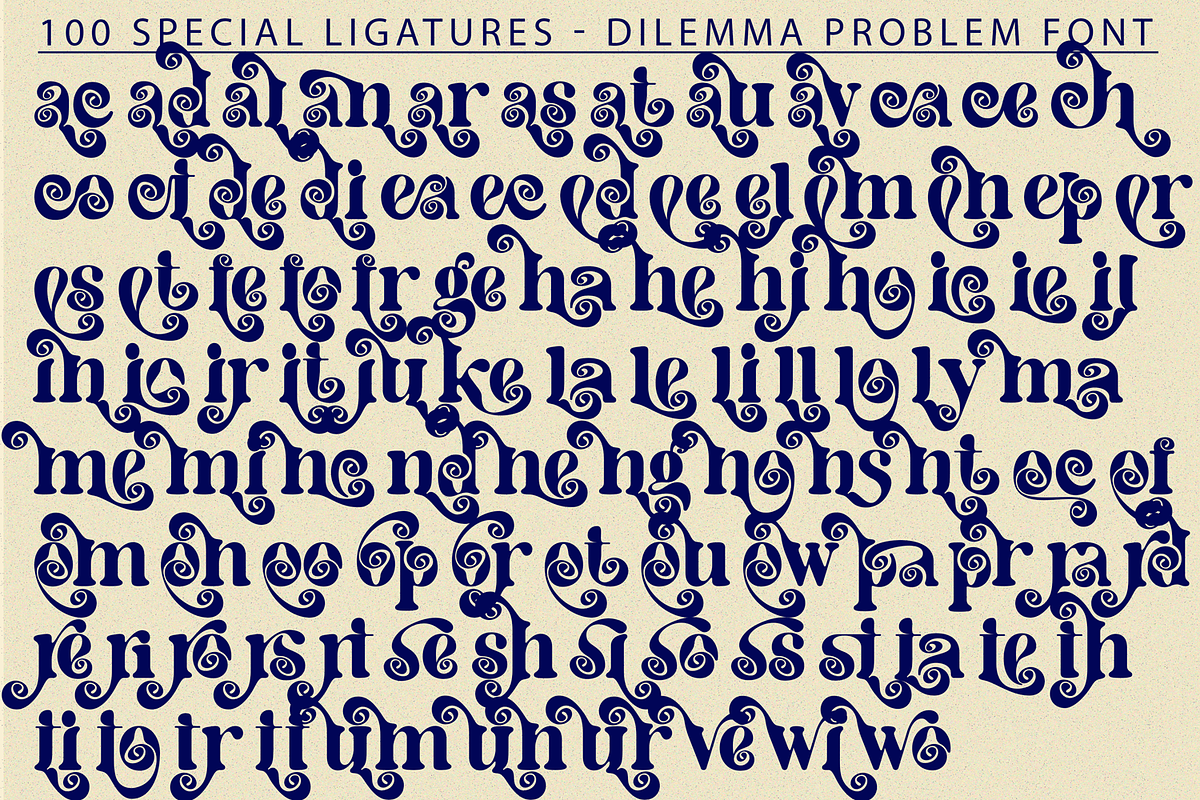 Dilemma Problem Font, a Serif Font by 177Studio (Photo 6 of 7)