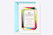 Bright Gem Party Invite Template, an Invitation Template by origamiprints (Thumbnail 1 of 3)