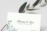 Beauty Spa Business Card, a Business Card Template by TelaTemplates (Thumbnail 6 of 7)