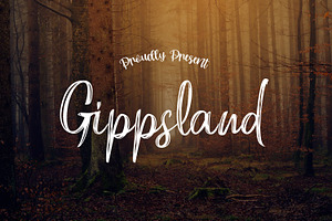 Gippsland Brush Font