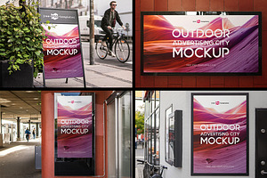 Outdoor Advertising City Mock-Up V1