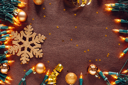 Christmas and new year composition containing above, backdrop, and background