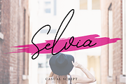 Selvia, a Script Font by Larin Type Co. (Thumbnail 1 of 6)