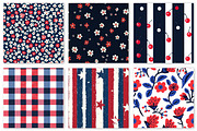 4th of July Patriotic Pattern Bundle, a Texture Illustration by Dream Creation (Thumbnail 5 of 7)