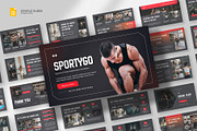 Gym & Sports Google Slides Template, a Presentation Template by fluffstudio (Thumbnail 1 of 4)