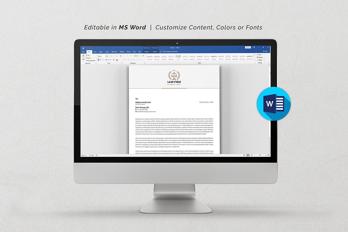 Canva Letterhead and Invoice Bundle, a Stationery Template by DesignDevisers (Photo 17 of 17)