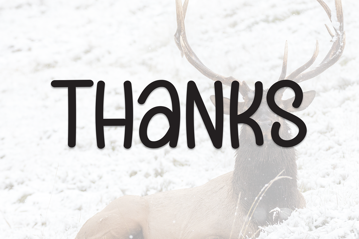 Brown Reindeer | Script Font, a Script Font by Scratchones (Photo 8 of 8)