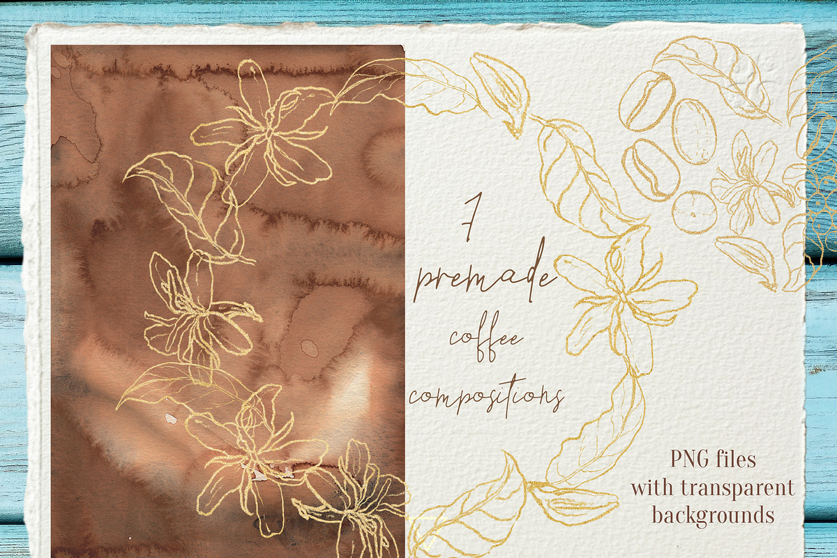Coffee And Matcha Watercolor, an Object Graphic by Cat In Colour (Photo 3 of 10)
