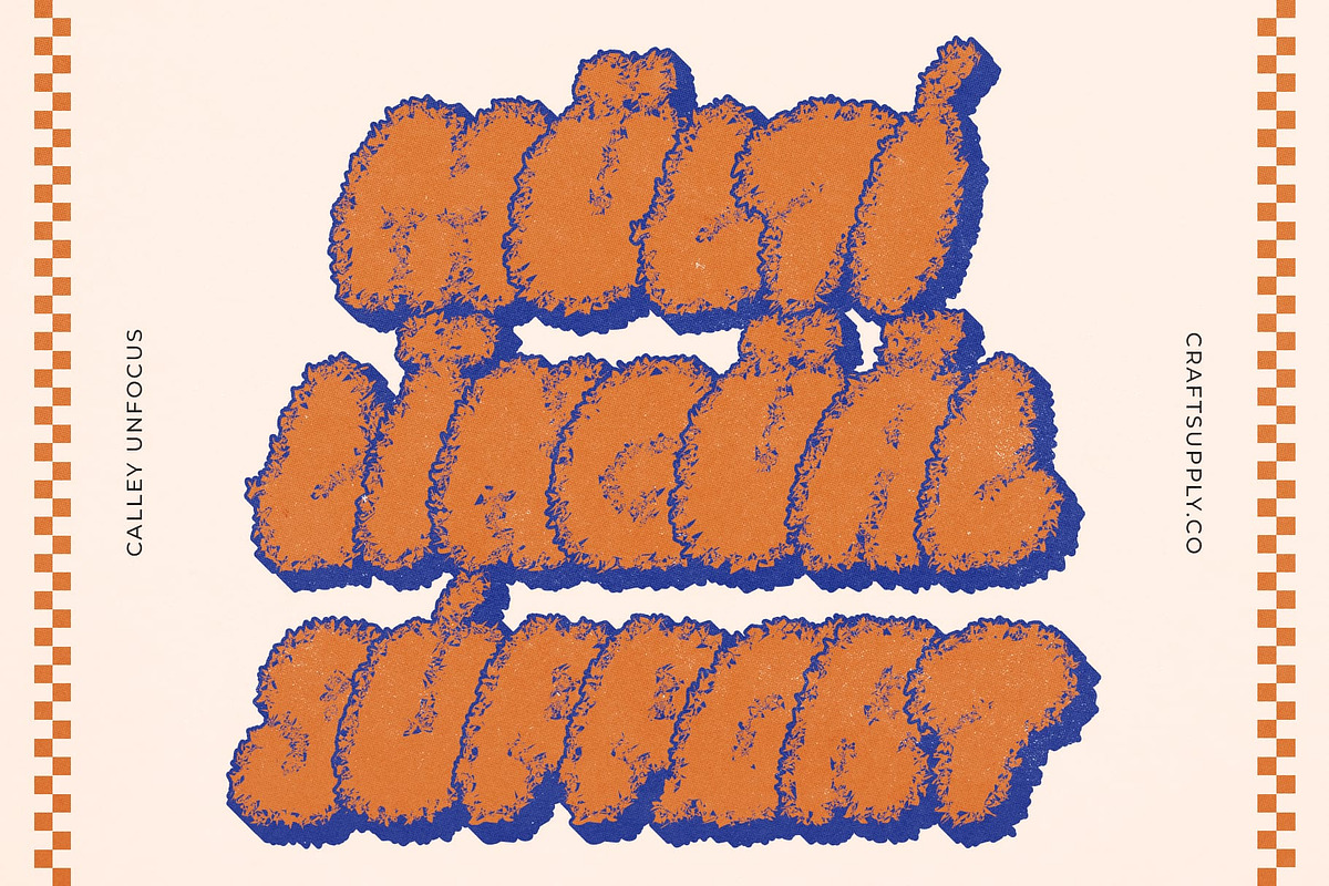 Calley Unfocus, a Sans Serif Font by Craft Supply Co. (Photo 6 of 8)