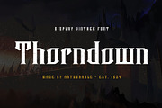 Thorndown - Vintage Display Font, a Handwritten Font by Artdorable (Thumbnail 1 of 12)