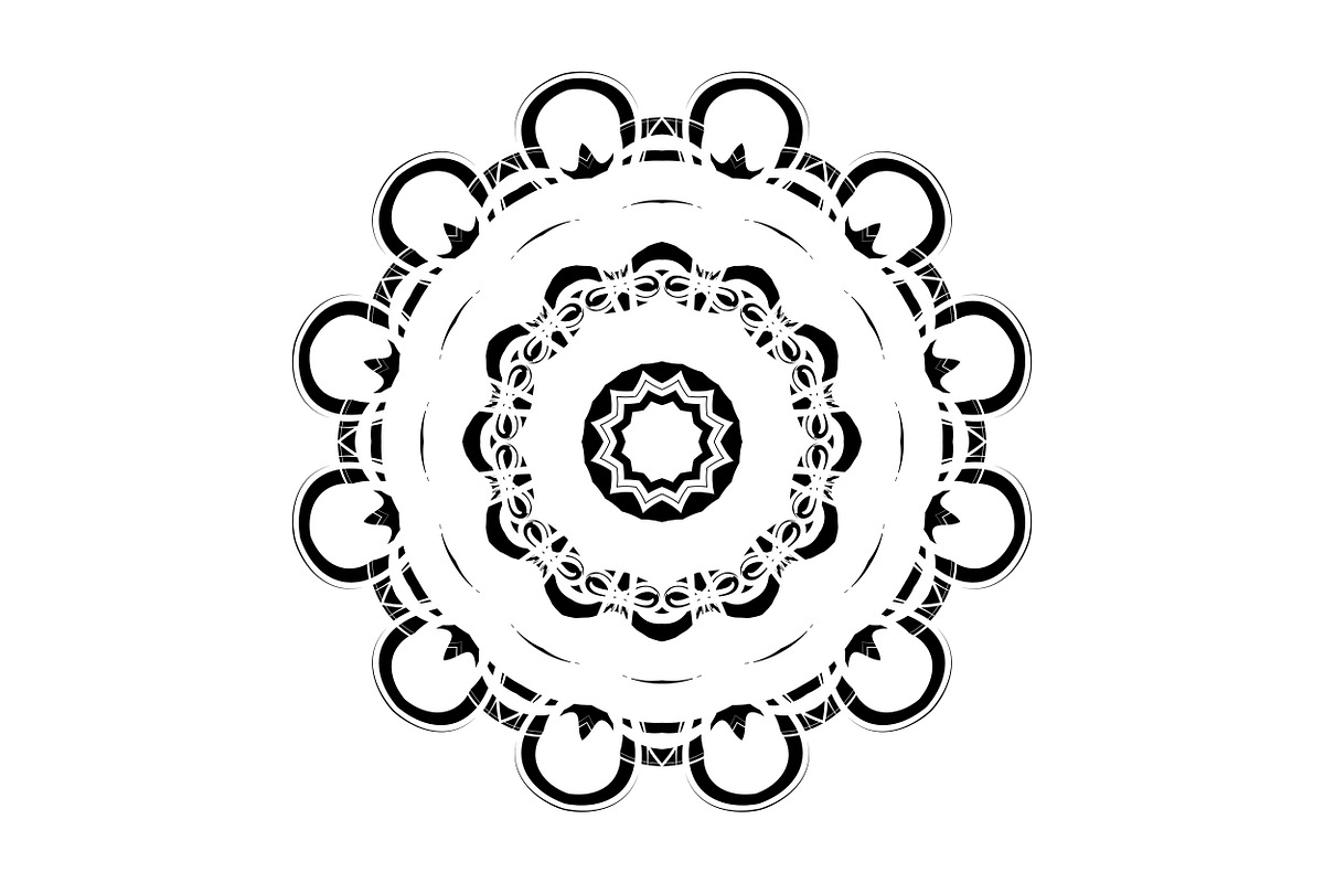 Decorative Mandala Digital Art Pack, a Decorative Illustration by NJ Himel (Photo 59 of 101)