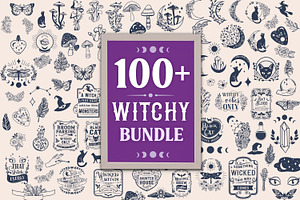 Witchy SVG Bundle 100 Items