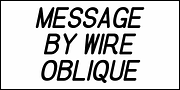 Message by Wire JNL, a Sans Serif Font by Jeff Levine Fonts (Thumbnail 4 of 5)