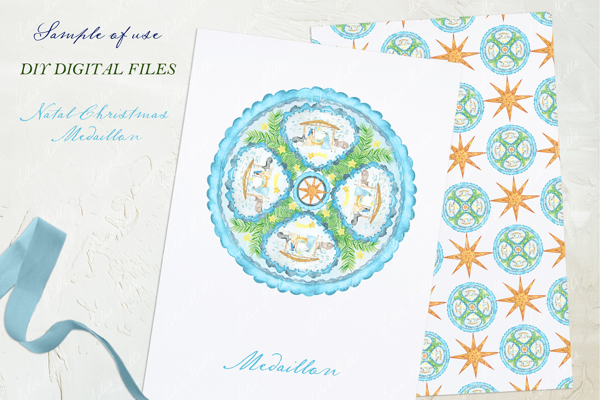 Natal Christmas Medallion Clipart, an Object Graphic by LABFcreations (Photo 3 of 4)