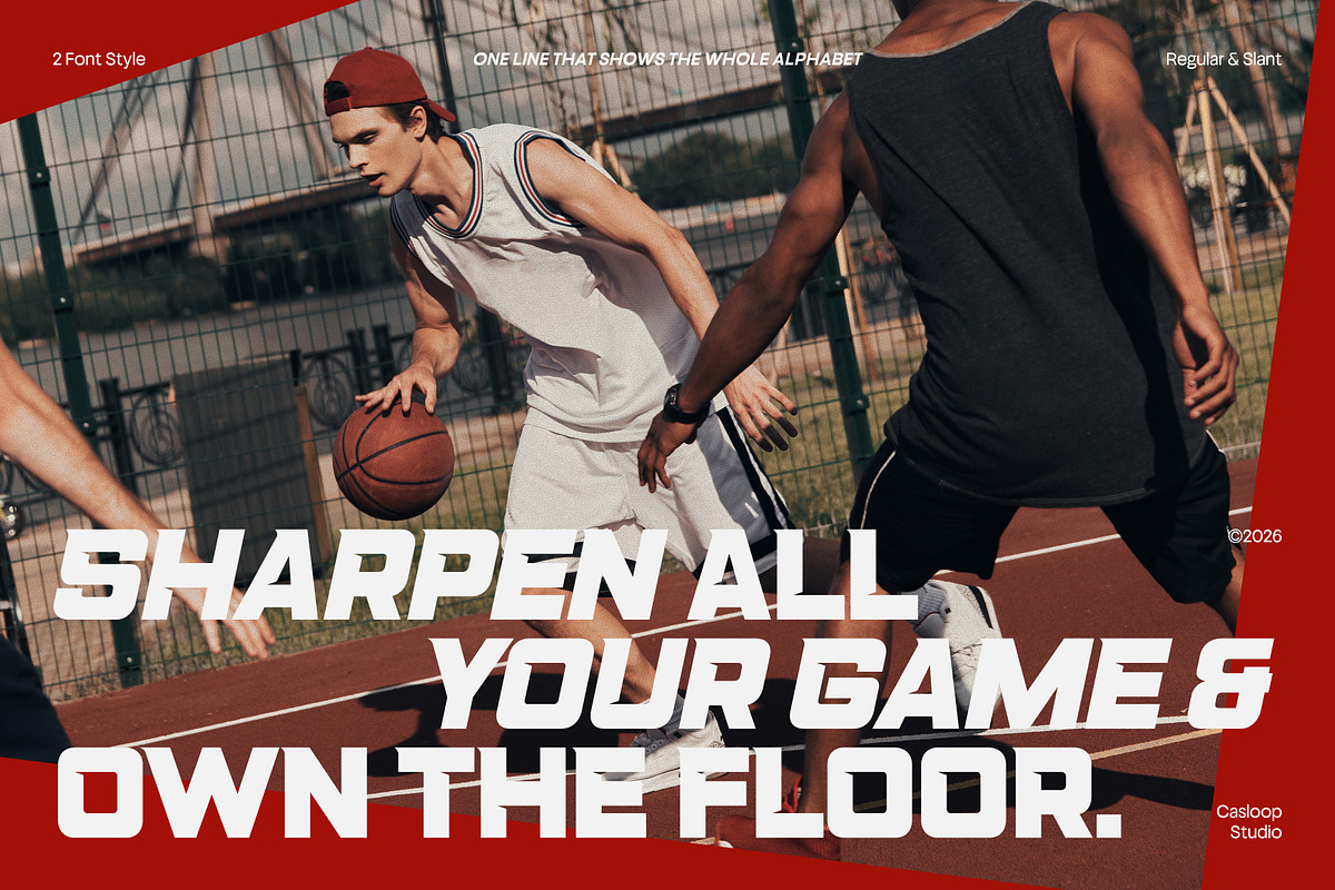 234 Sec – Sport Headline Display, a Sans Serif Font by Casloop Studio (Photo 7 of 10)