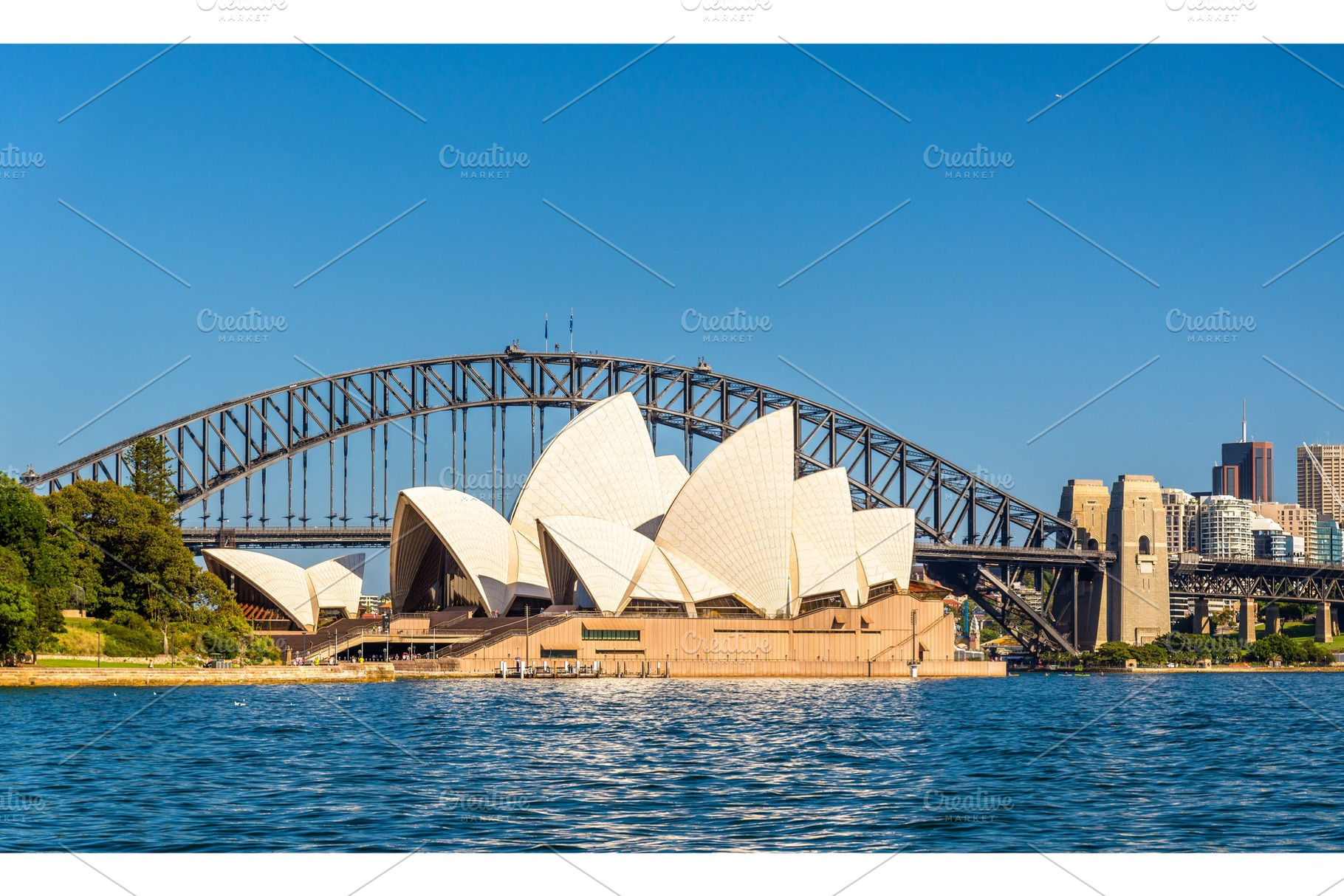 Sydney opera house and harbour bridge australia containing sydney, an Architecture Photo by Leonid Andronov