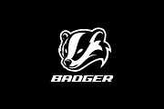 Bold Black White Badger Head Logo, a Branding & Logo Template by Signatoro (Thumbnail 1 of 3)