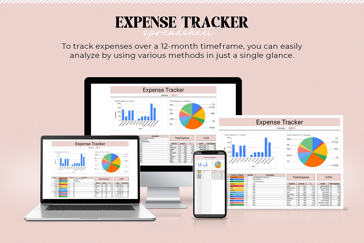 Income - Expense Tracker Spreadsheet, a Templates & Theme by Snapybiz (Photo 10 of 10)