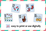 Christmas Advent Calendar for kids, a Card Template by AnnaViolet_store (Thumbnail 6 of 11)