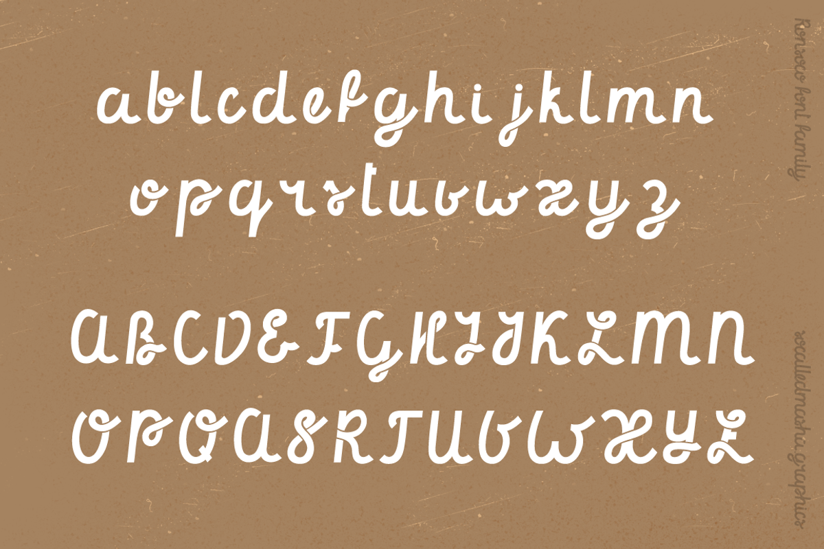 Ronsoco - playful font family, a Script Font by so.called.masha (Photo 3 of 10)