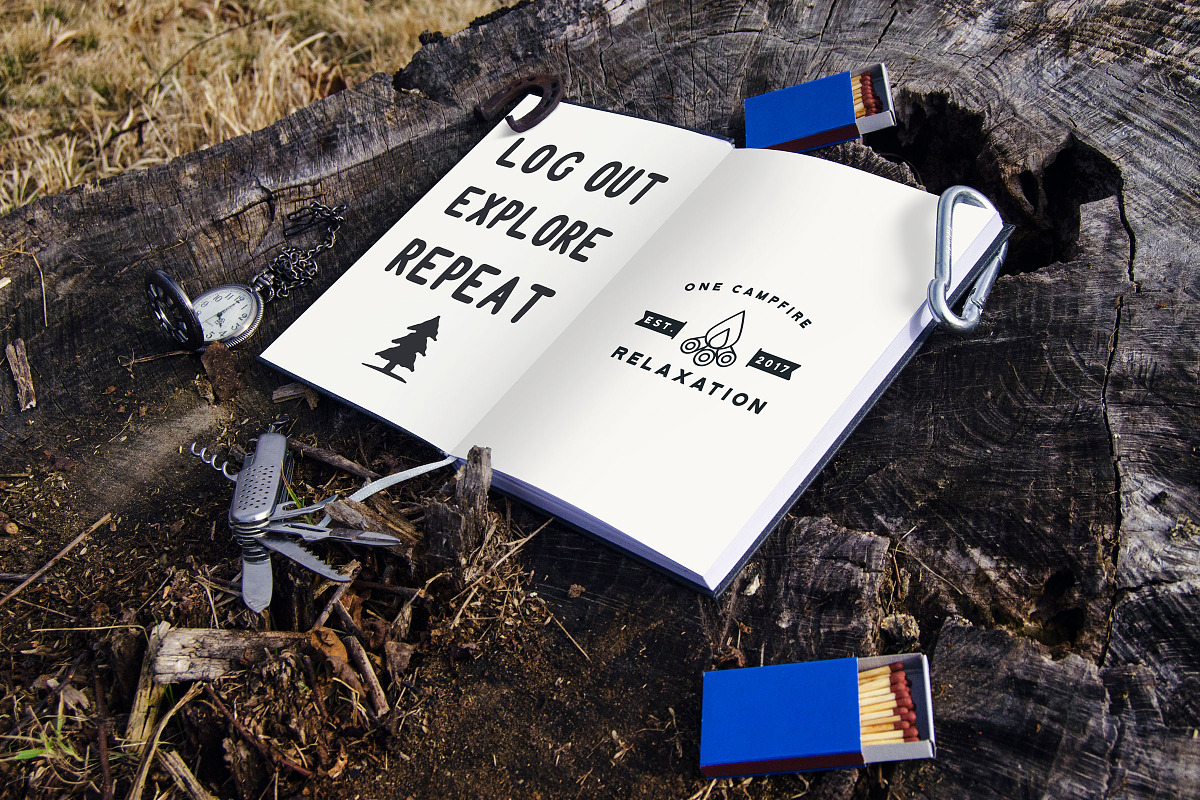12 Travel Mockups + Bonus Font!, a Packaging Mockup by Brandspark (Photo 2 of 13)