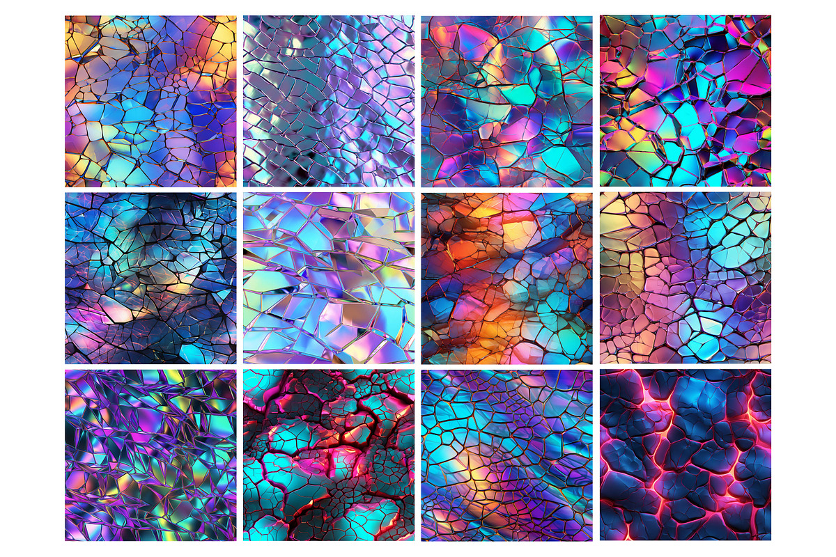 Neon Crack Texture Seamless Pattern, a Pattern Graphic by Forhadx5 (Photo 8 of 11)