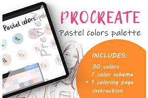 Procreate Pastel Colors Palette