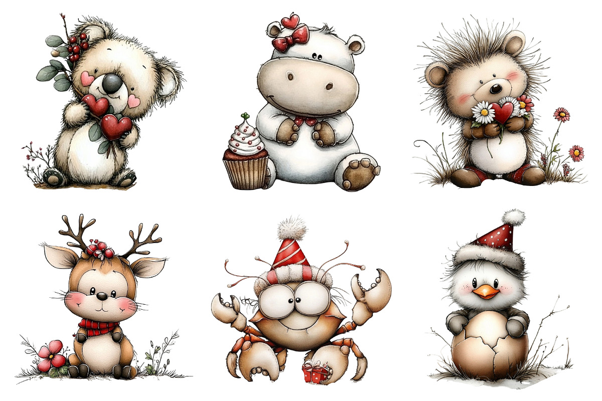 Adorable Animal World Clipart, an Illustration by Daily.Designs (Photo 2 of 5)