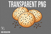 Cookies Clipart, a Food Illustration by Forhadx5 (Thumbnail 9 of 9)