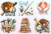 Father's Day Sublimation Clipart., a Graphic by CitraGraphics (Thumbnail 3 of 4)