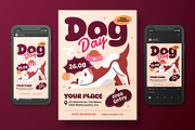 Illustration Dog Day Event Flyer Set, a Flyer Template by Annora Studio (Thumbnail 3 of 6)