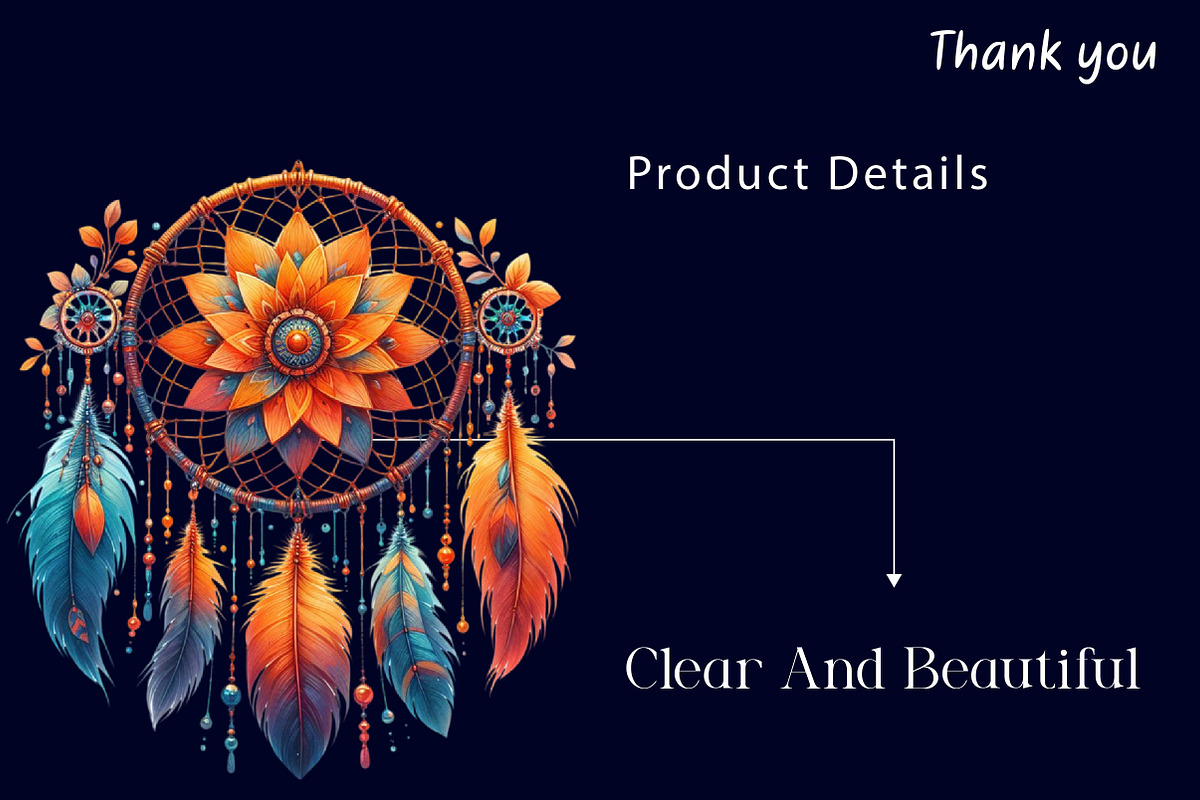 Watercolor Boho Dreamcatcher Clipart, a Work Illustration by Dream Creation (Photo 5 of 5)