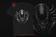 10 Bundle Dark Art Xenomorph Alien, an Illustration by Morspective (Thumbnail 3 of 7)