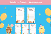 Cute Happy Birthday Wish List, a Templates & Theme by TemplateCastleStore (Thumbnail 2 of 9)