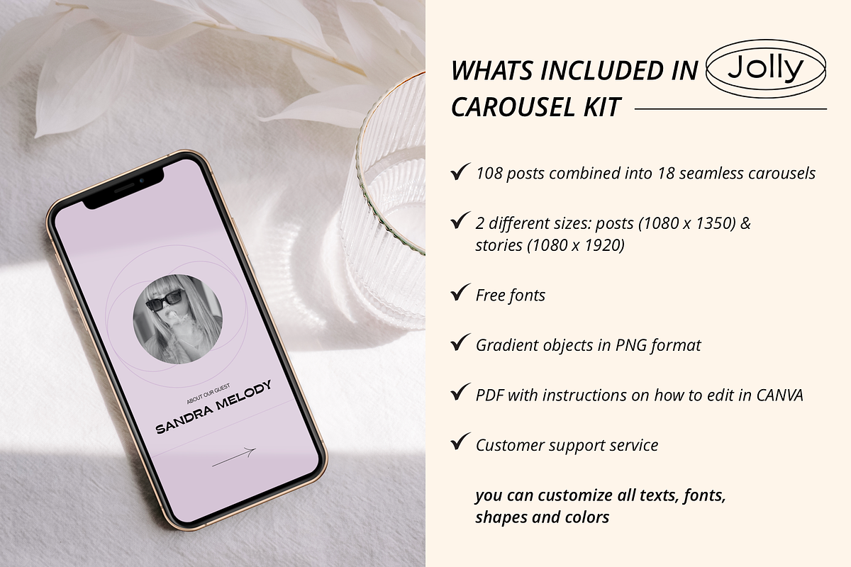 Instagram Carousel Templates | CANVA, a Social Media Template by Bonumo (Photo 4 of 14)