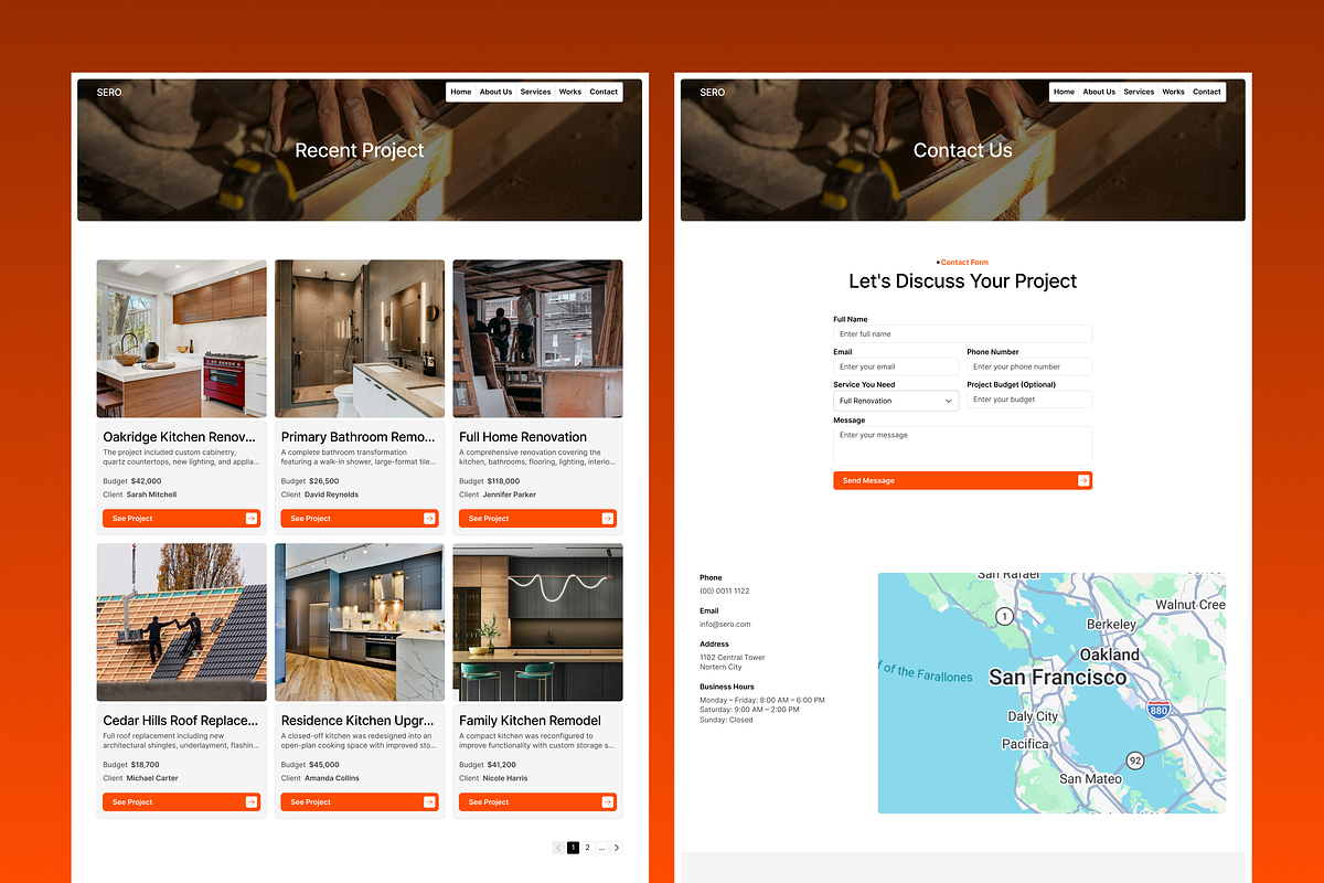 Construction Company Figma Template, an UI Kit Template by Rozepaars Design (Photo 6 of 8)
