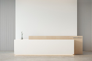Luxury modern reception desk