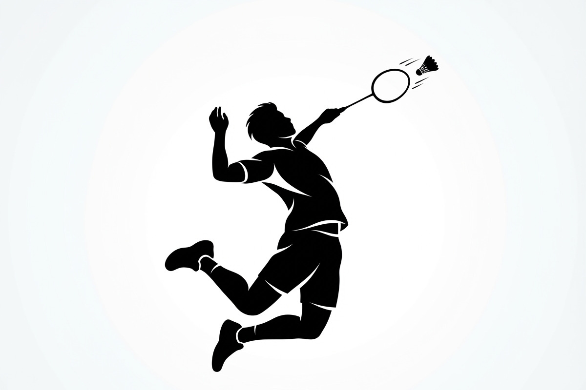 60 Badminton Player Smash Silhouette, a Person Illustration by Amazin_art (Photo 10 of 42)