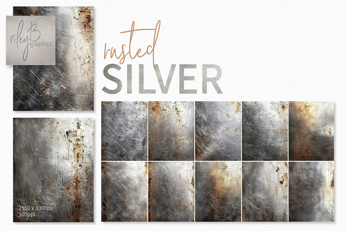 Rusted Silver Textures