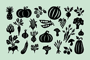 FARMERS MARKET, HAND DRAWN SET, a Food Illustration by NatalieArtShop (Thumbnail 3 of 14)