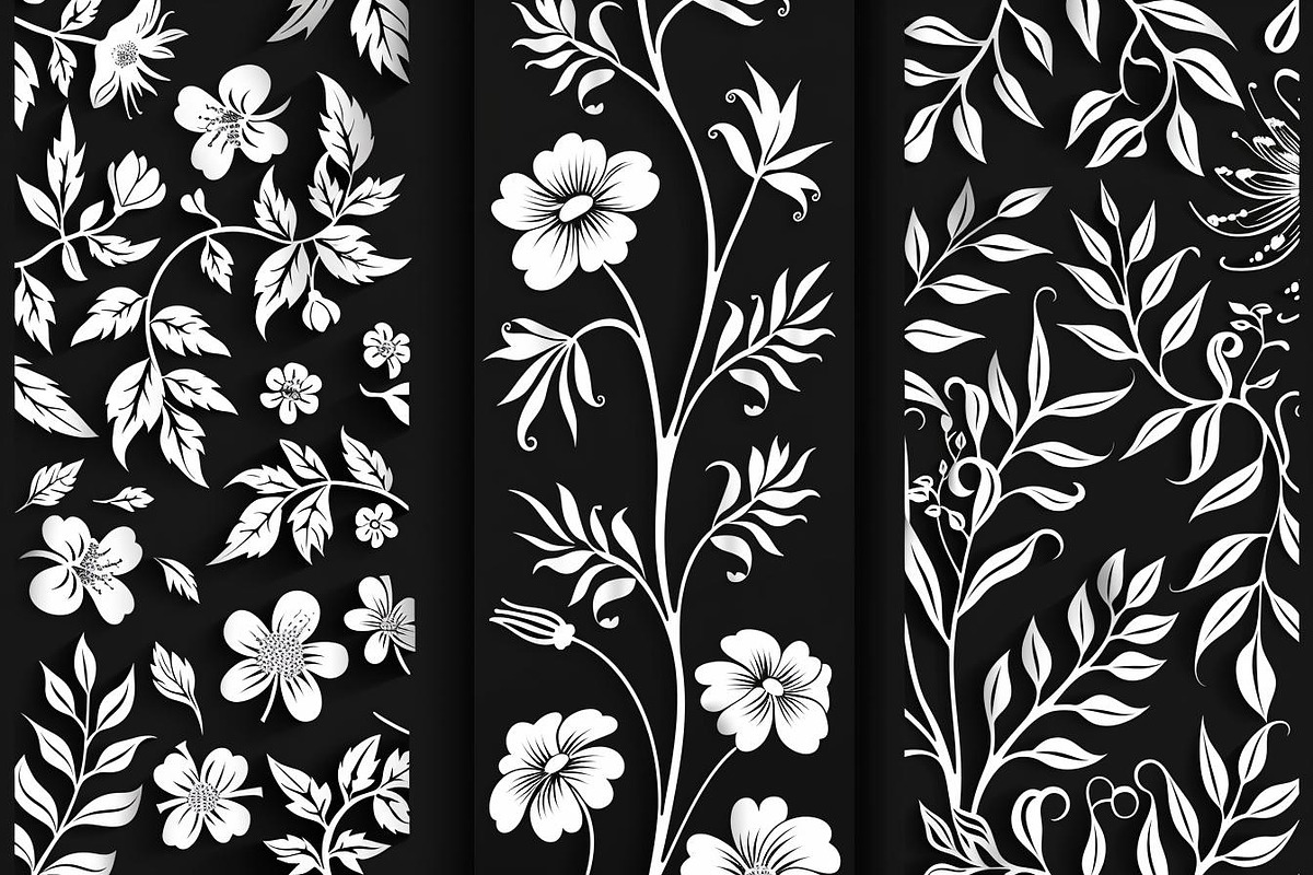 Floral Vine Laser Cut Bundle, a Graphic by jahid234 (Photo 2 of 11)
