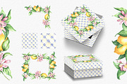 LEMONS Watercolor clipart set, an Object Illustration by GevelStudio (Thumbnail 6 of 16)